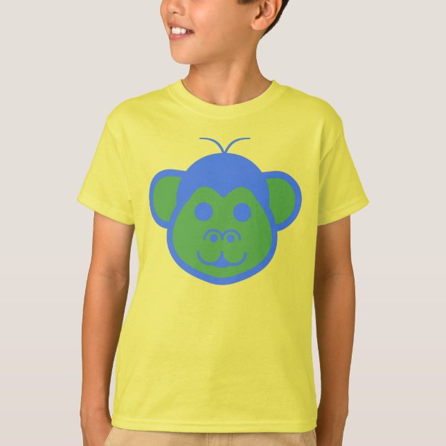 Alimon (Alien Monkey) Barns grundläggande T-Shirt (Framsida)