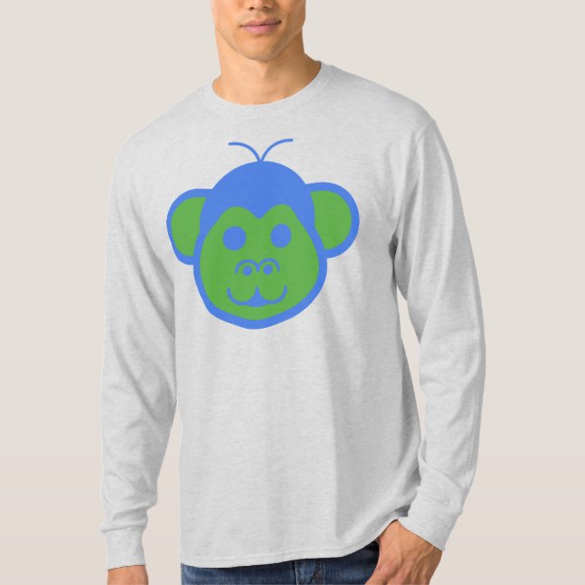 Alimon (Alien Monkey) Basic-Långärmad T-Shirt (Framsida)