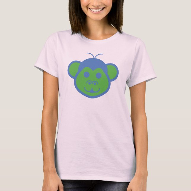 Alimon (Alien Monkey) Dam-T-Shirt T Shirt (Framsida)