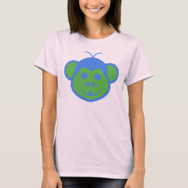 Alimon (Alien Monkey) Kvinnors grundläggande T-Shi T Shirt
