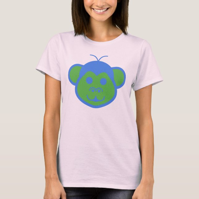 Alimon (Alien Monkey) Kvinnors grundläggande T-Shi T Shirt (Framsida)