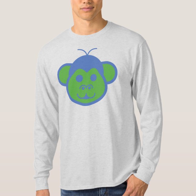 Alimon (Alien Monkey) Långärmad T-Shirt (Framsida)