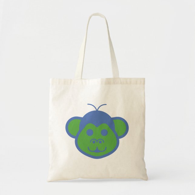 Alimon (Alien Monkey) Tote Bag Tygkasse (Framsidan)