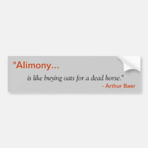 "Alimony" bildekal