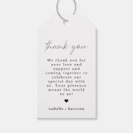 ALINA Elegant Minimalist Modern Tack Presentetikett