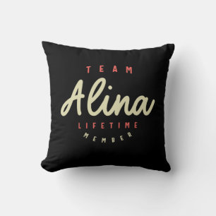 Alina Namn Personlig Birthday Namn Alina Kudde