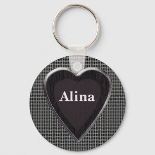 Alina Stole Min Hjärtnyckelring till 369 My Namn Nyckelring