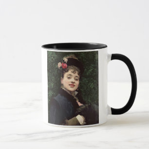 Aline Masson, konstnären modellerar (olja på Mugg