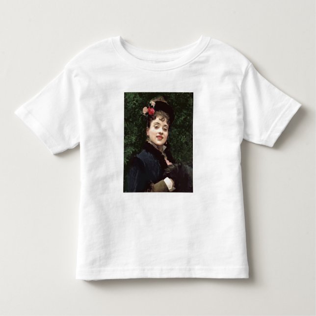 Aline Masson, konstnären modellerar (olja på T-shirt (Framsida)