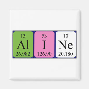 Aline Periodiska magnet bord namn