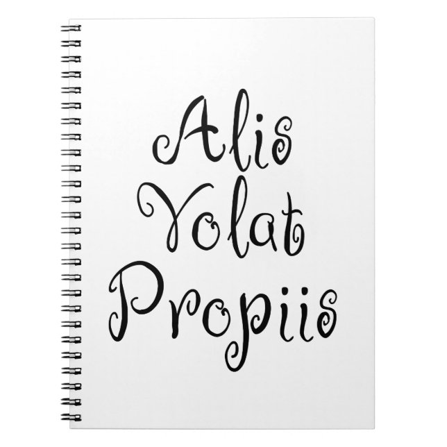 Alis Volat Propiis Anteckningsbok (Framsidan)