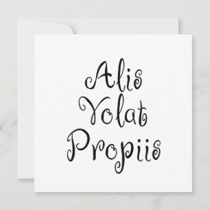 Alis Volat Propiis Inbjudningar