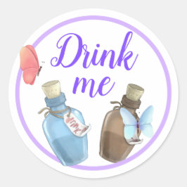 Alisa i Onederland Runt Klistermärke