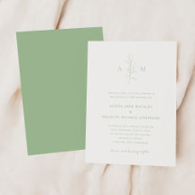 Alisha Sage Grönten Botanical Elegant bröllop