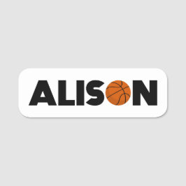 Alison Basketball Namn bricka Namnbricka