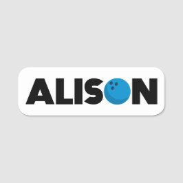 Alison bowling namnbricka