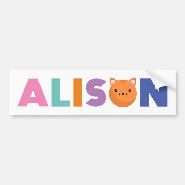Alison Cat Bildekal (Framsidan)