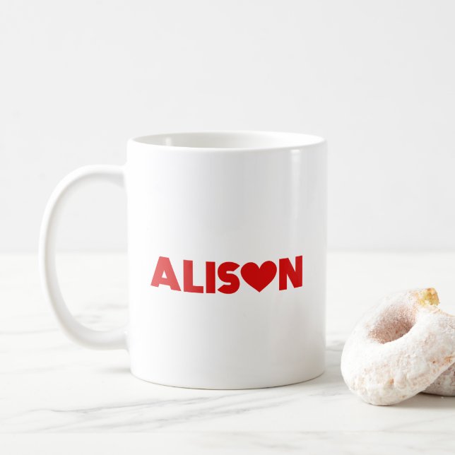 Alison Kärlek Kaffemugg (Med munk)