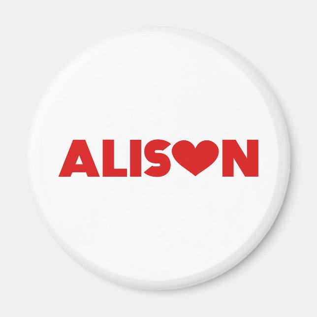 Alison Kärlek Magnet (Framsidan)