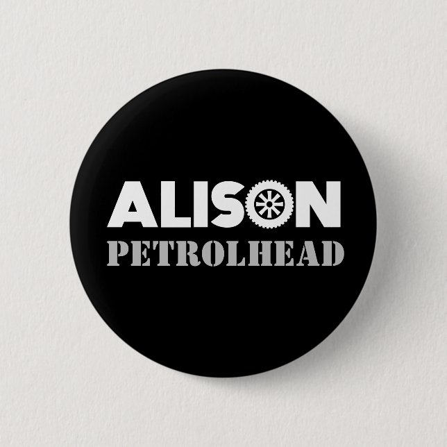 Alison Petrol Head Button Knapp (Framsida)