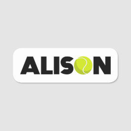 Alison Tennis Namnbricka