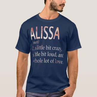 Alissa Girl Namn Definition T Shirt