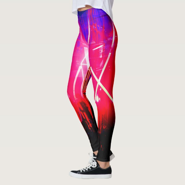 Alistra Electronic Cyber Punk Neon Rave Leggings (Vänster)