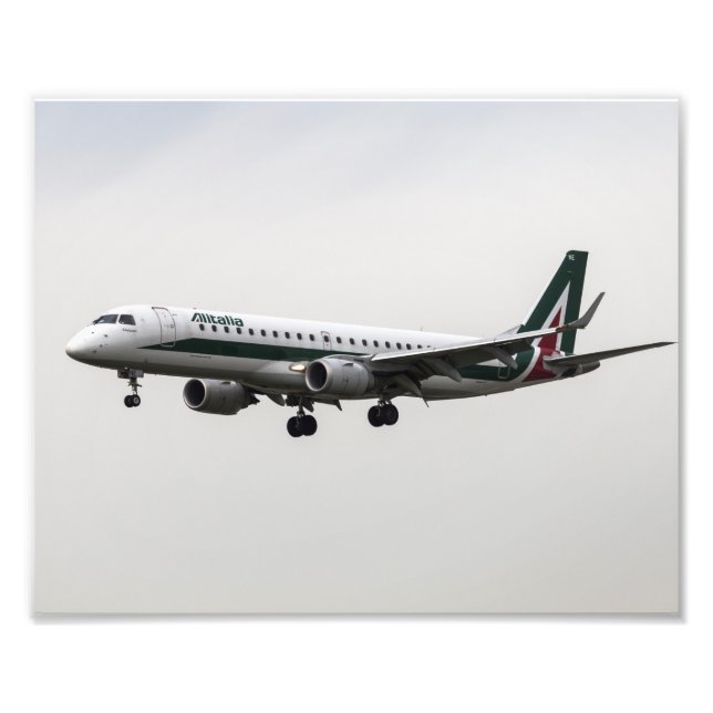 Alitalia Embraer 190 Fototryck (Framsidan)
