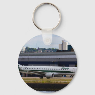 Alitalia Embraer ERJ-190 London stadsflygplats Nyckelring