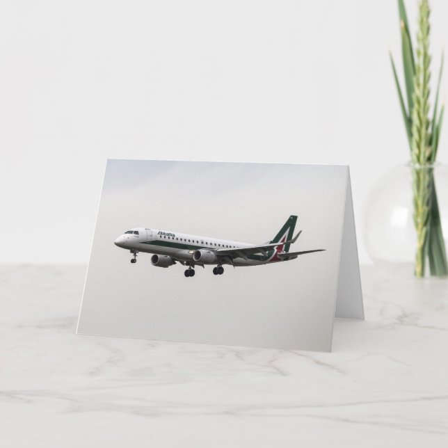 Alitalia Embraer Helgkort (Framsida)