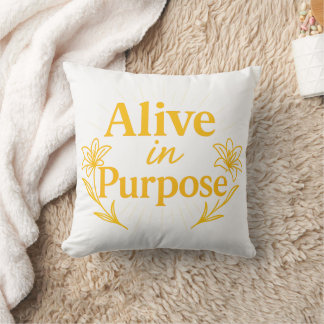 Alive in Purpose Easter 2026 Throw Pillow Kudde