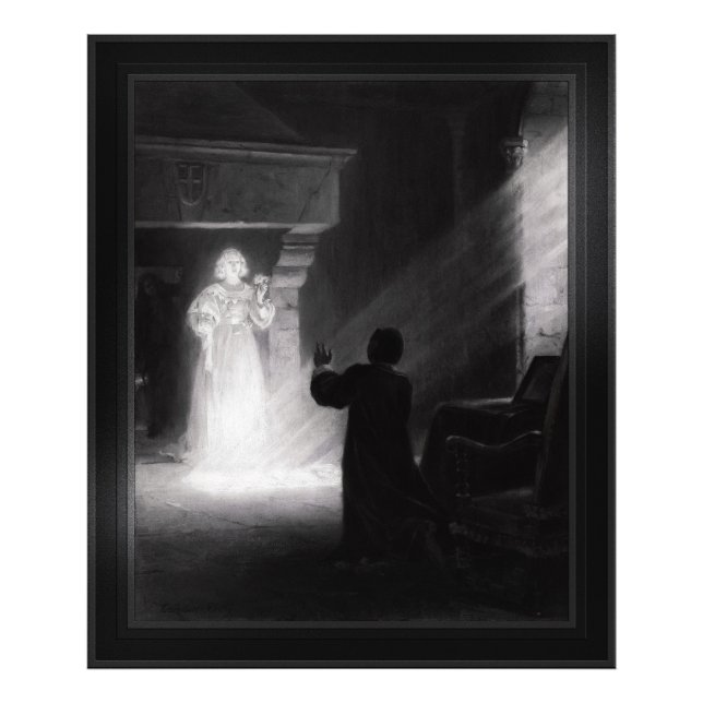 Alix Apparaissant Au Masque av Tony Robert-Fleury Fototryck (Framsidan)