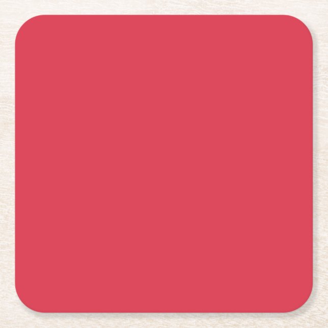 Alizarin (enfärgad)  underlägg papper kvadrat (Framsidan)