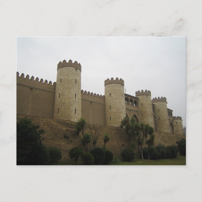 Aljaferia Castle, Zaragoza, Spanien Vykort (Framsida)