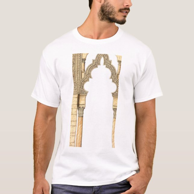 Aljaferia. Islamisk slott. Bågar. Zaragoza T Shirt (Framsida)