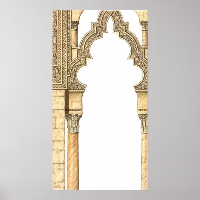 Aljaferia. Islamiska palatset. Archer. Zaragoza Poster (Framsidan)