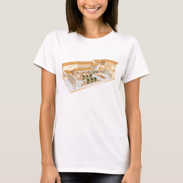Aljaferia. Zaragoza Spanien. Islamisk palace. Tee Shirt (Framsida)
