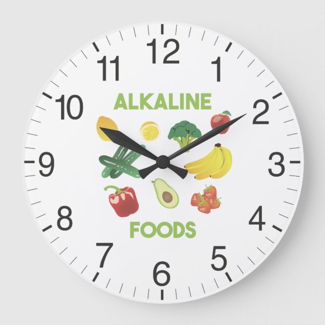 Alkaline Mat Healthy Diet Stor Klocka (Framsida)