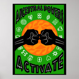 ALKEBULAN - ANCESTRAL POWERS ACTIVATE POSTER