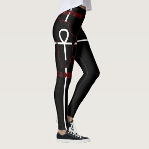 ALKEBULAN - ANKH ÄR EN NYCKEL (Svart endast) Leggings