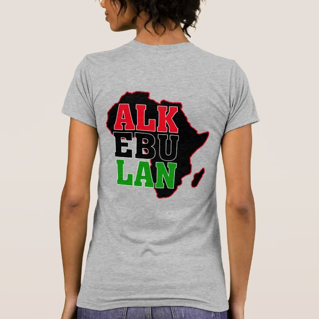 ALKEBULAN - BOKSTÄVER & MARK v3 T-Shirt (Baksida)