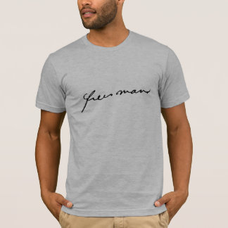 ALKEBULAN - fri man (SVART SKRIFT) T-Shirt