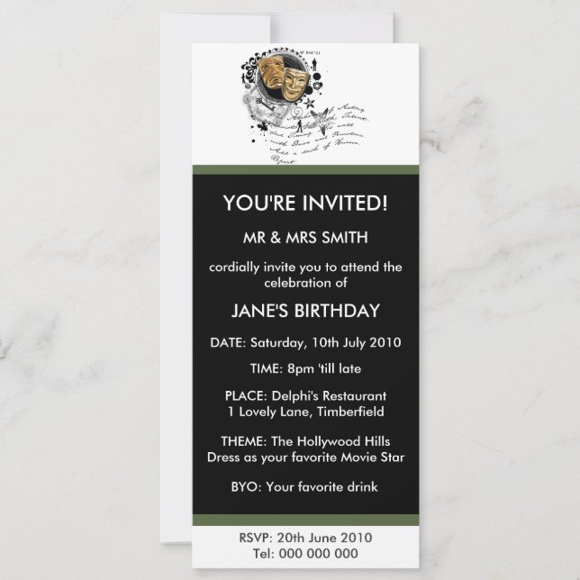 Alkemi av att agera inbjudningar (Framsida)