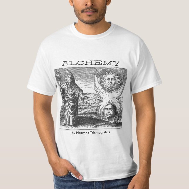 Alkemi vid Hermes Trismegistus T Shirt (Framsida)