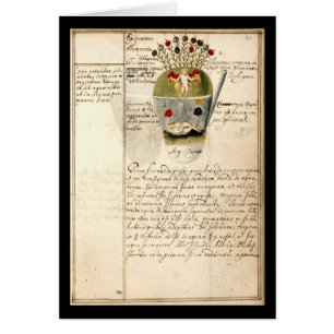 Alkemianteckningsboken av Johann Grasshoff 1620 Hälsningskort