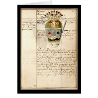 Alkemianteckningsboken av Johann Grasshoff 1620 Hälsningskort