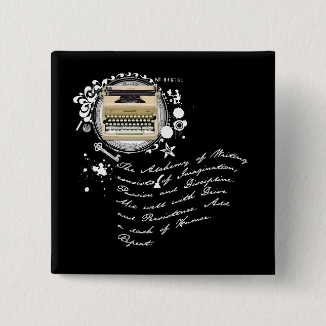 Alkemin av handstil knapp (Framsida)