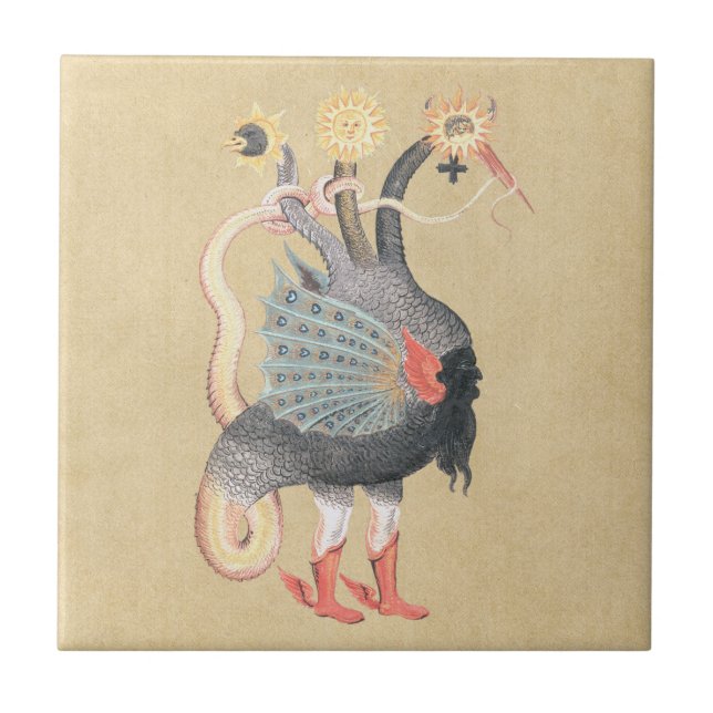 Alkemipytonormfärg Kakelplatta (Framsidan)