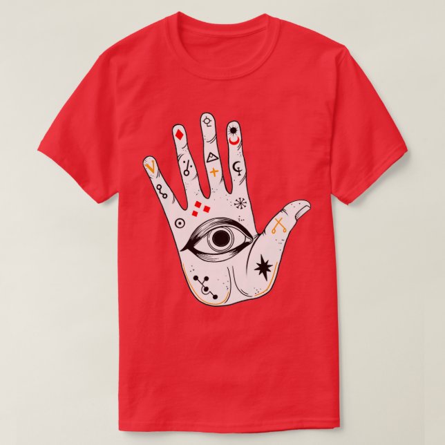 Alkemisk hand t shirt (Design framsida)