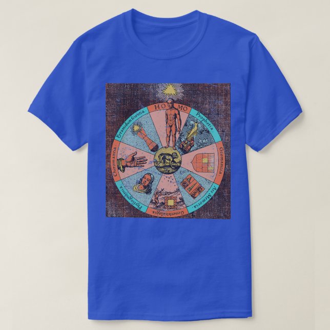 Alkemisk illustration 7 t shirt (Design framsida)